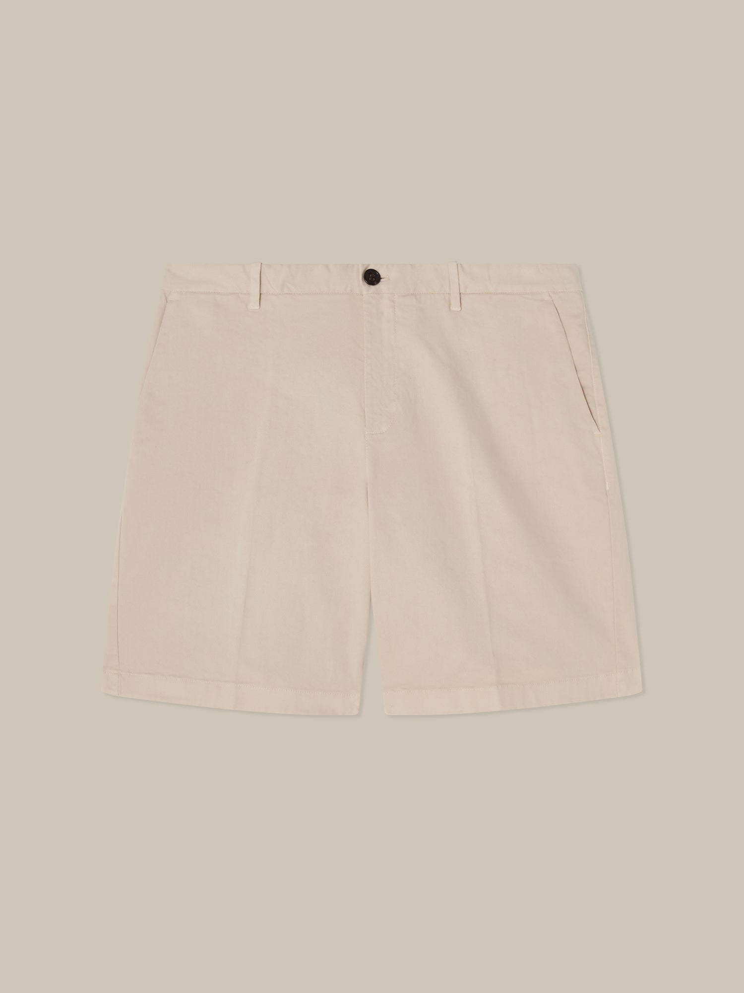 Robert Talbott Draper shorts chino cotone stone 34