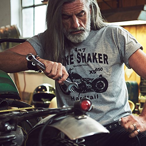 MAKAYA Bobber XS650 T-Shirt Moto Uomo L Biker