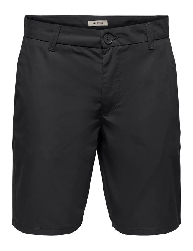 Only & Sons Onskal Chino 0287 Shorts Uomo Cotone Nero