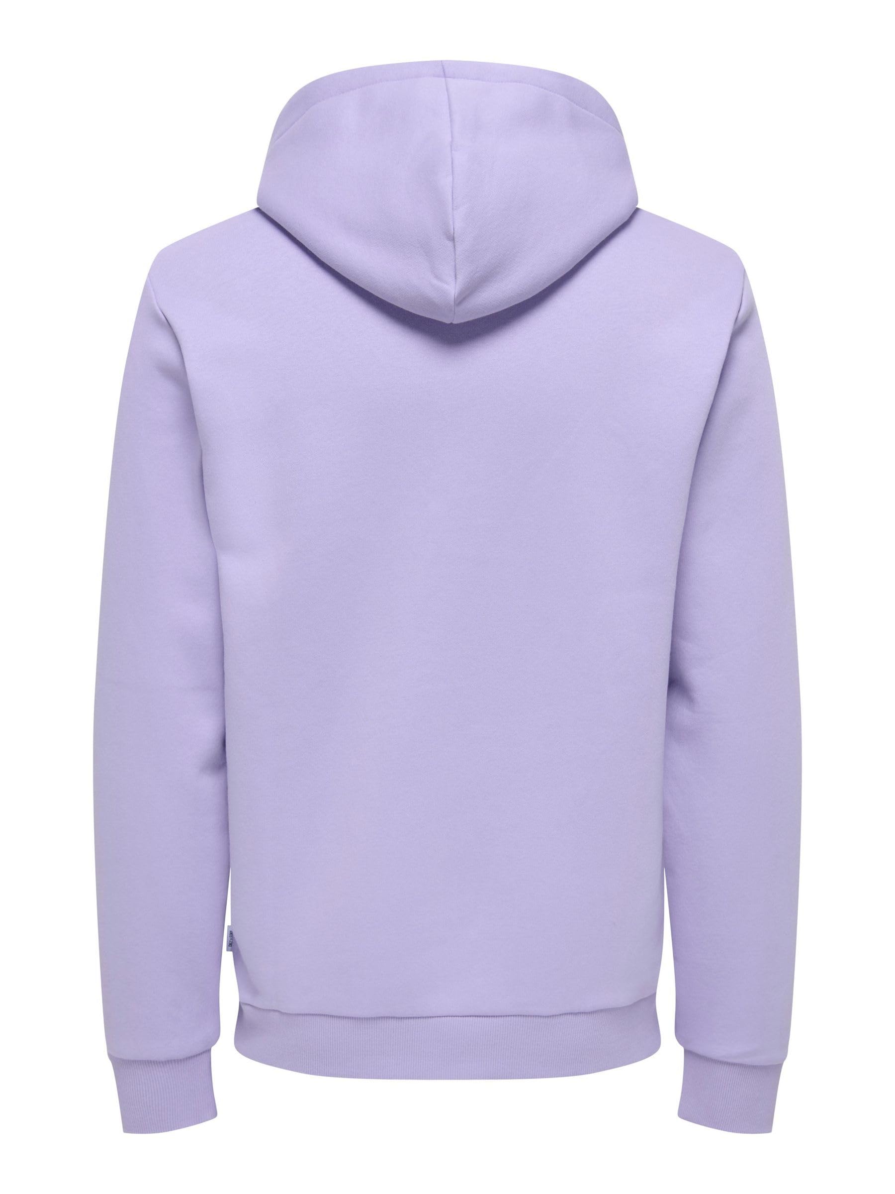 Only & Sons Onsceres Felpa Cappuccio Uomo Lavanda XS