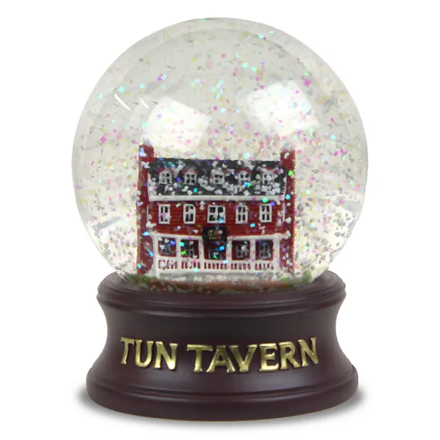 7.62 Design USMC Tun Tavern palla neve vetro 10 cm Natale