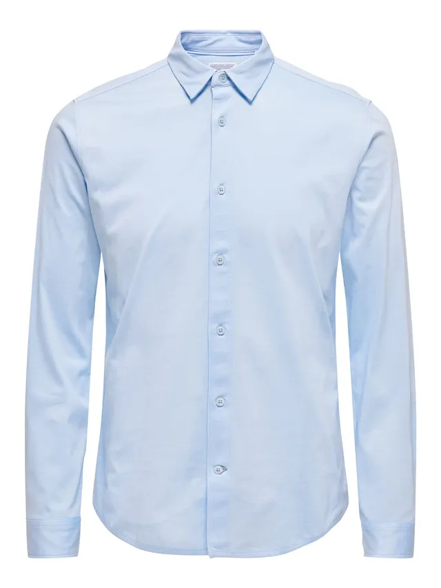 ONLY & SONS Onsrobin Camicia Uomo Maniche Lunghe Bianco