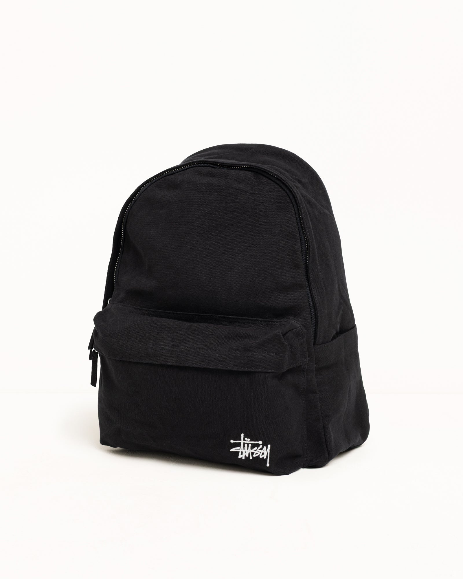 Stussy Canvas Backpack zaino nero tela laptop 16"