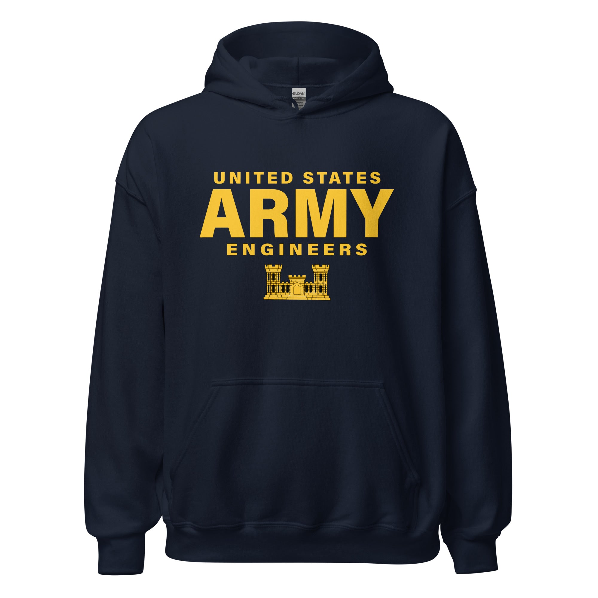7.62 Design US Army Engineers felpa cappuccio uomo nero
