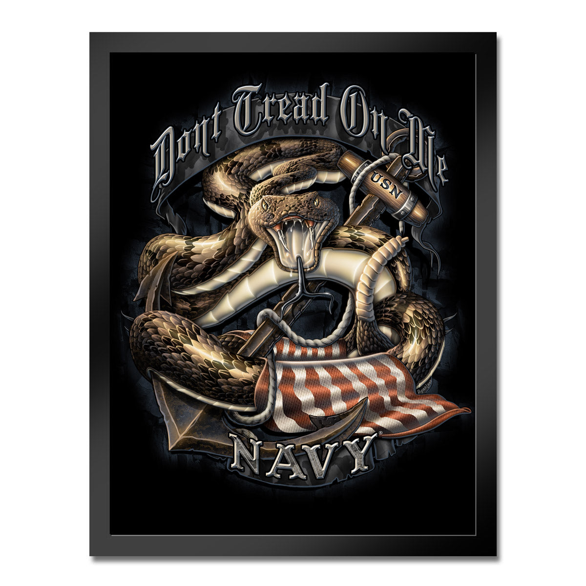 7.62 Design Don't Tread stampa incorniciata 35x50 cm