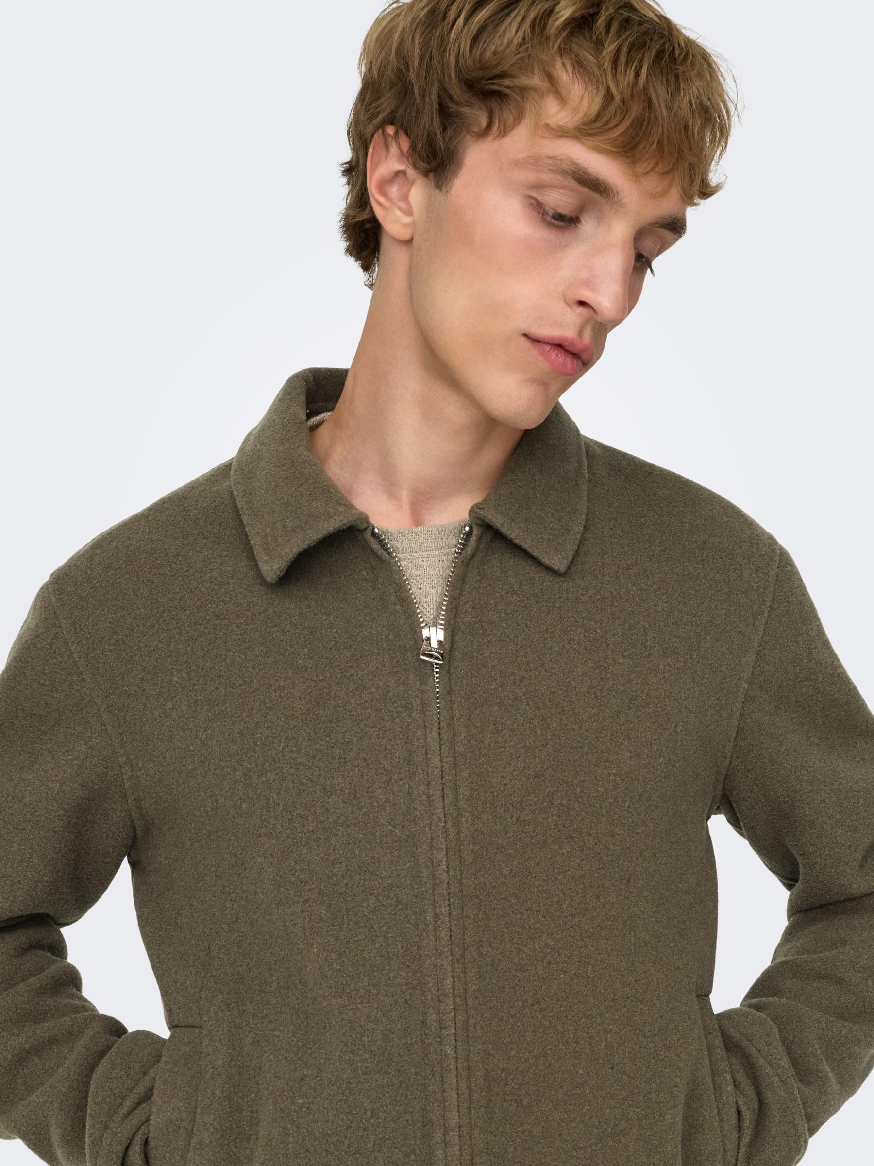 ONLY & SONS Onsdenzel Wool Giacca Uomo Lana XXL