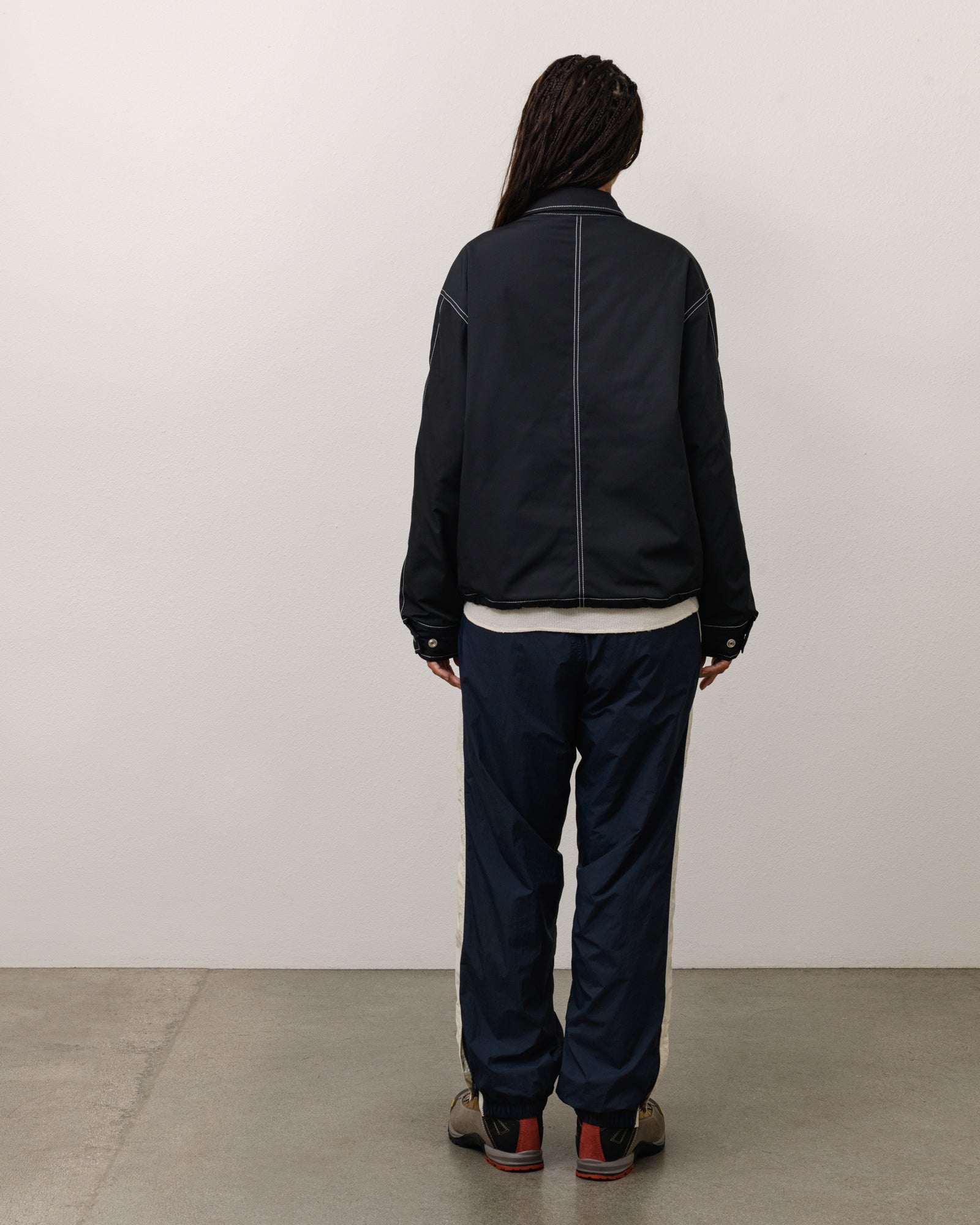 Stussy Offshore Jacket giacca nera nylon impermeabile