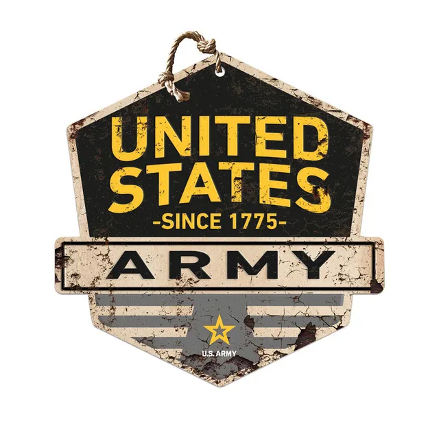 7.62 Design Army Logo Cartello Parete 50x50 cm Legno MDF Rustico