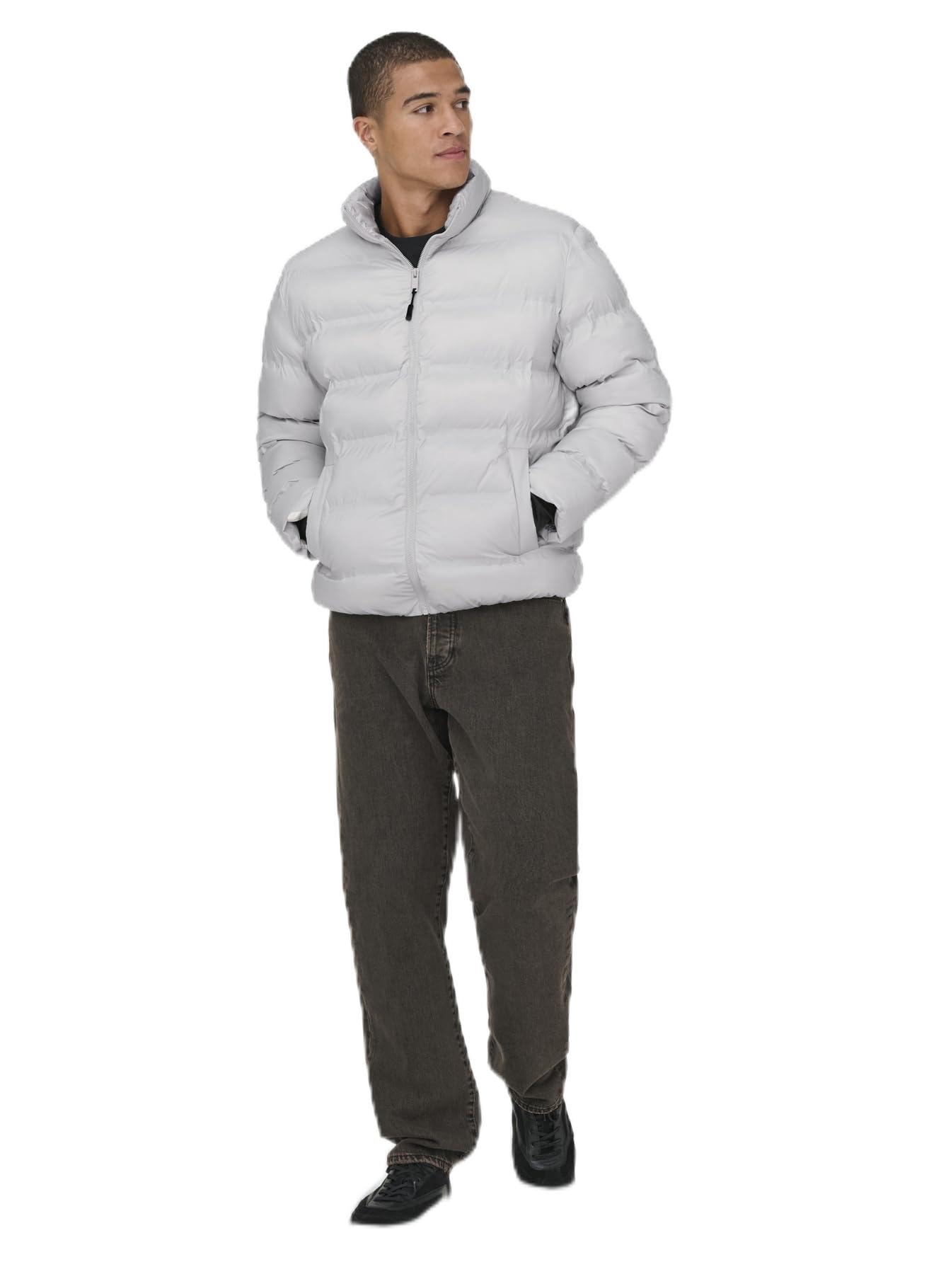 Only & Sons Onsunion Giacca Puffer Uomo Senza Cuciture