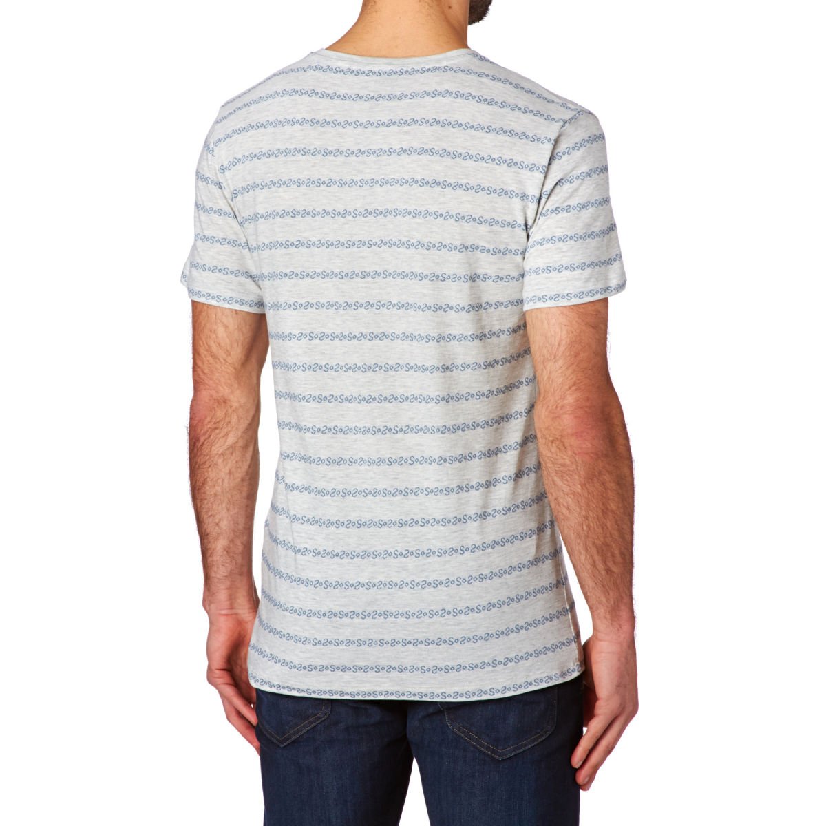 ONLY & SONS Onsmort Jaquard O-Neck t-shirt L Night Sky cotone