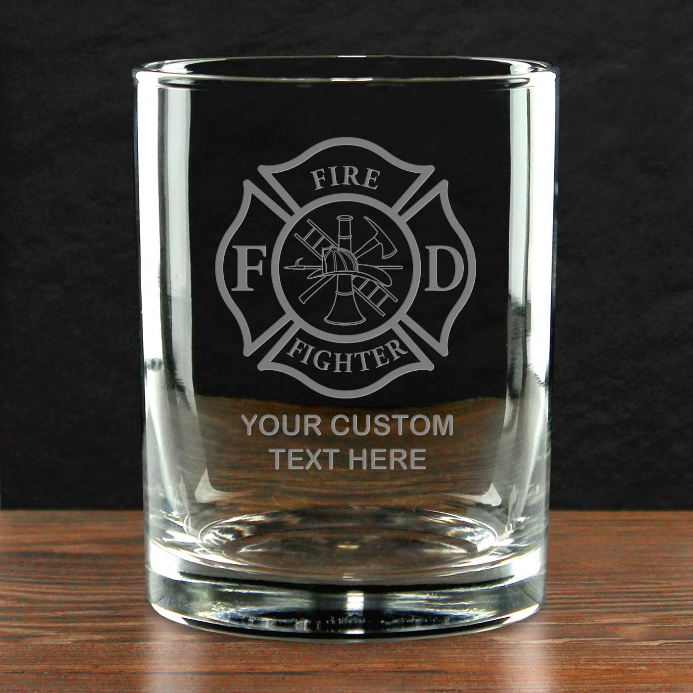 7.62 Design Maltese Cross bicchiere whisky 14 oz inciso