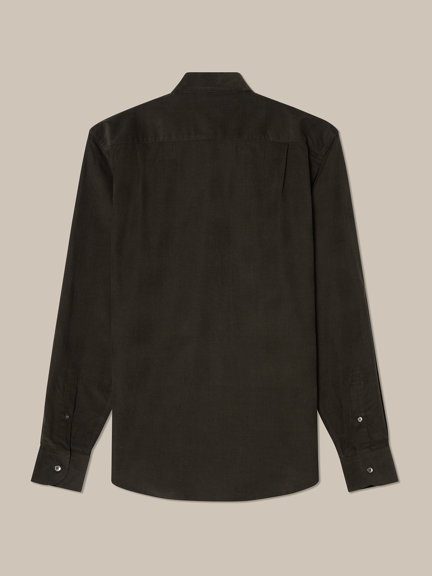 Robert Talbott Morgan Corduroy Camicia Velluto Oliva Cotone