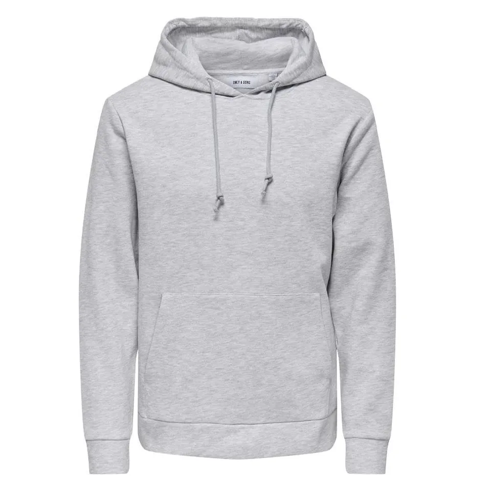 Only & Sons Nirvana felpa con cappuccio grigio melange XL cotone