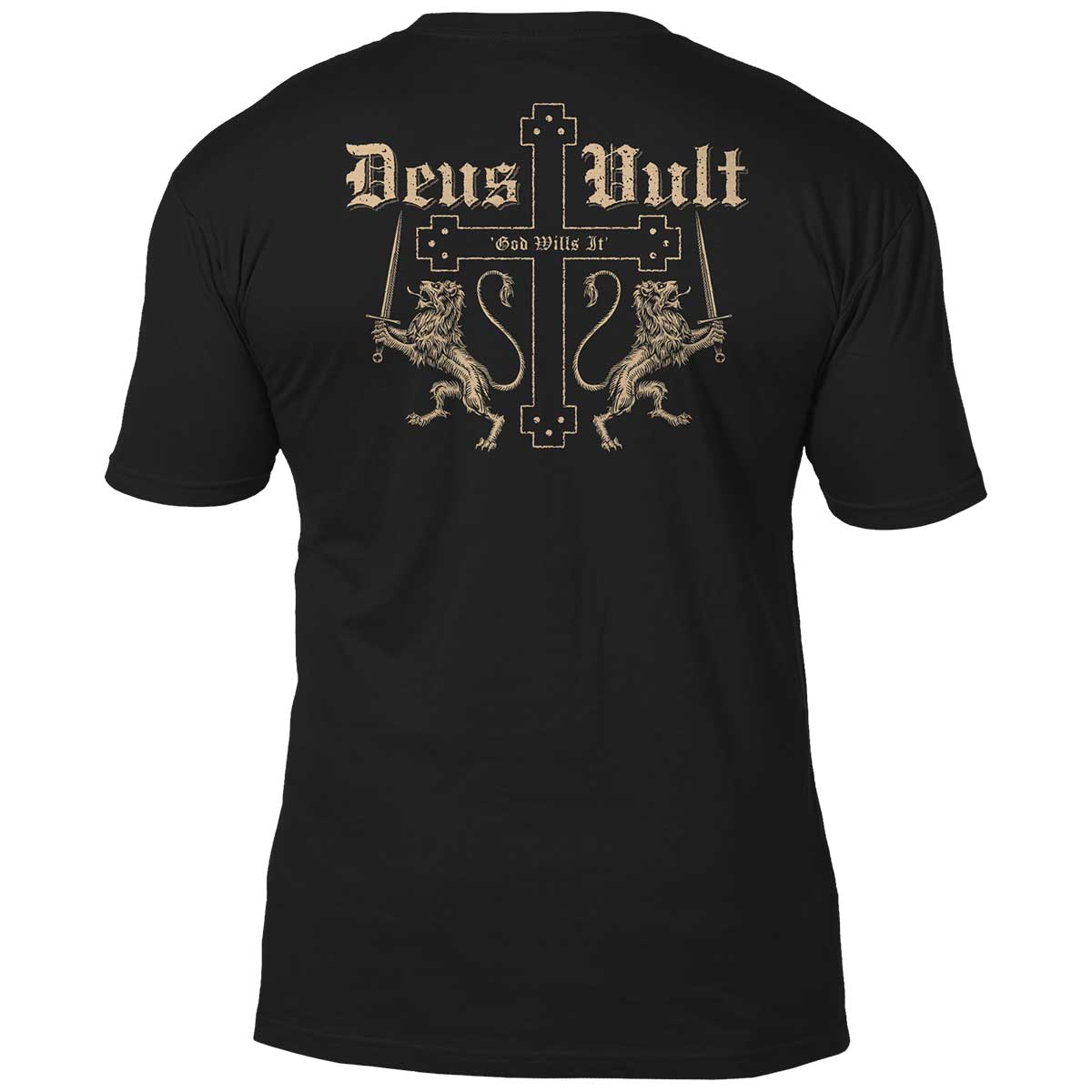 7.62 Design Deus Vult maglietta nera cotone taglia L