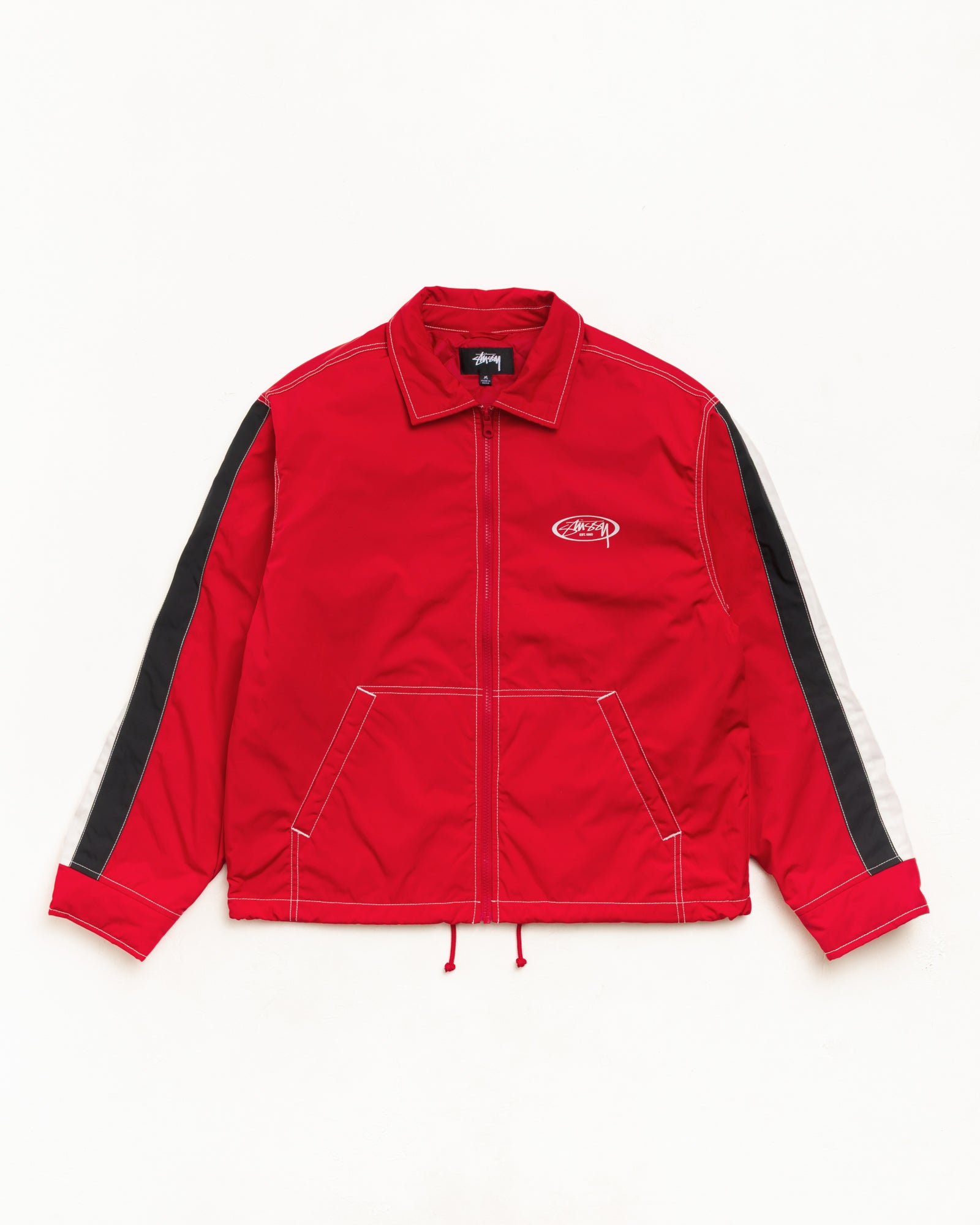 Stussy Offshore Jacket giacca impermeabile rossa nylon