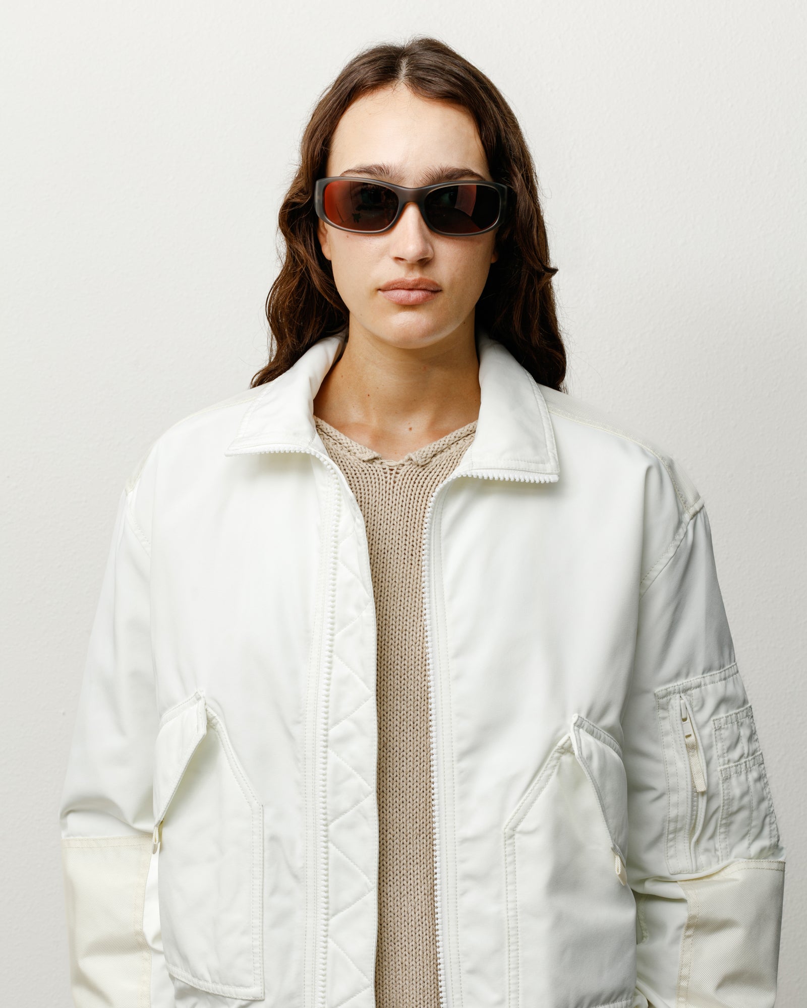 Stussy Mikey Sunglasses Occhiali Frost Smoke Lente Rossa