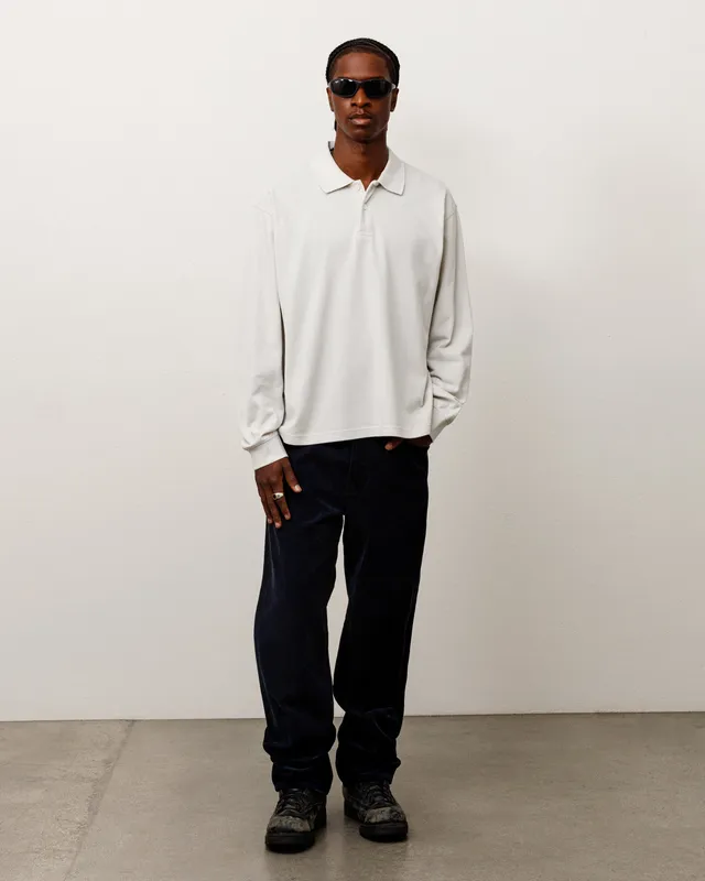 Stussy New Classic Pant Corduroy pantaloni navy cotone