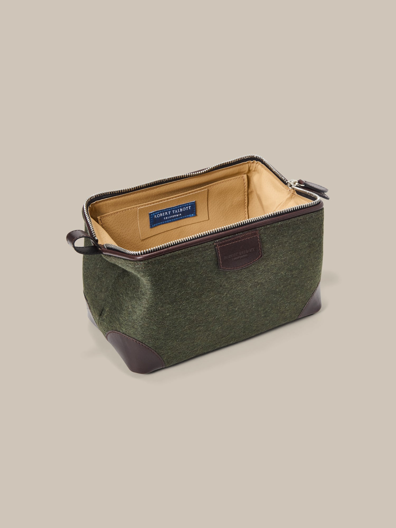 Robert Talbott Simpson Loden Beauty Case Verde Lana