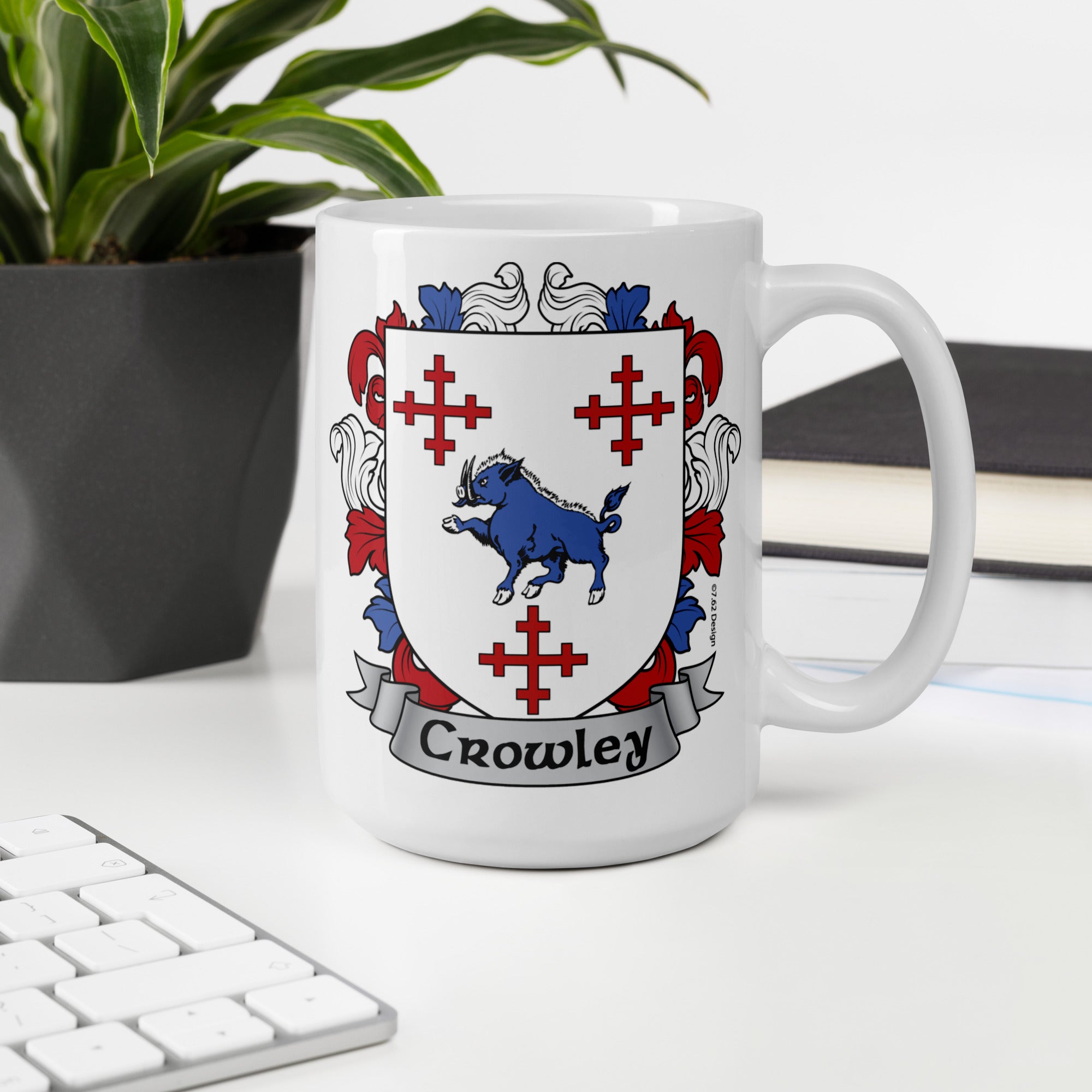 7.62 Design Crowley Coat Of Arms tazza ceramica 15oz