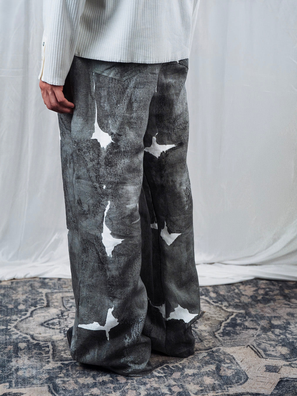 Tiat Occulta bellezza Rough Palace pant lino stampa