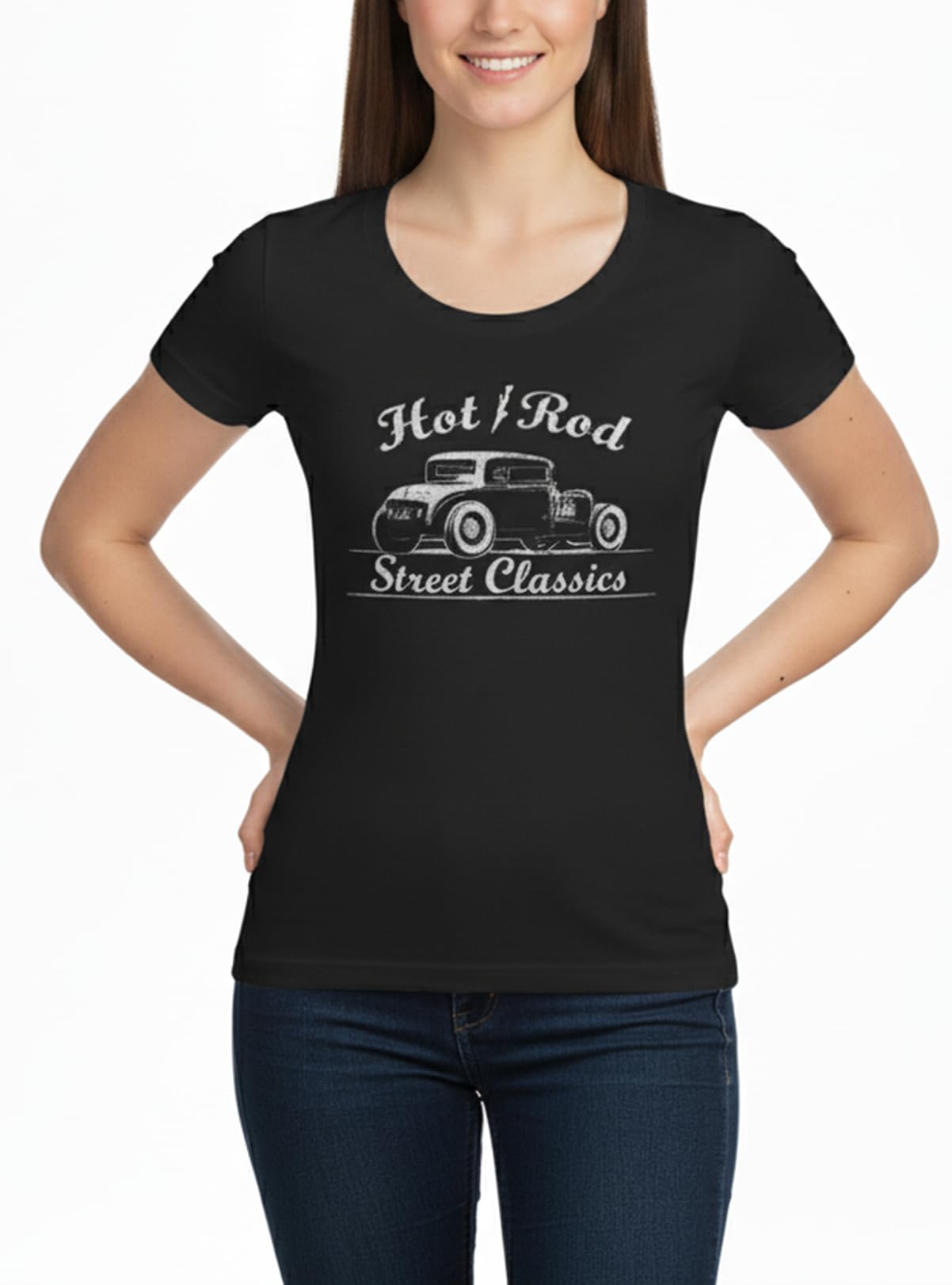 Makaya Hot Rod T-Shirt Donna Cotone Nera L