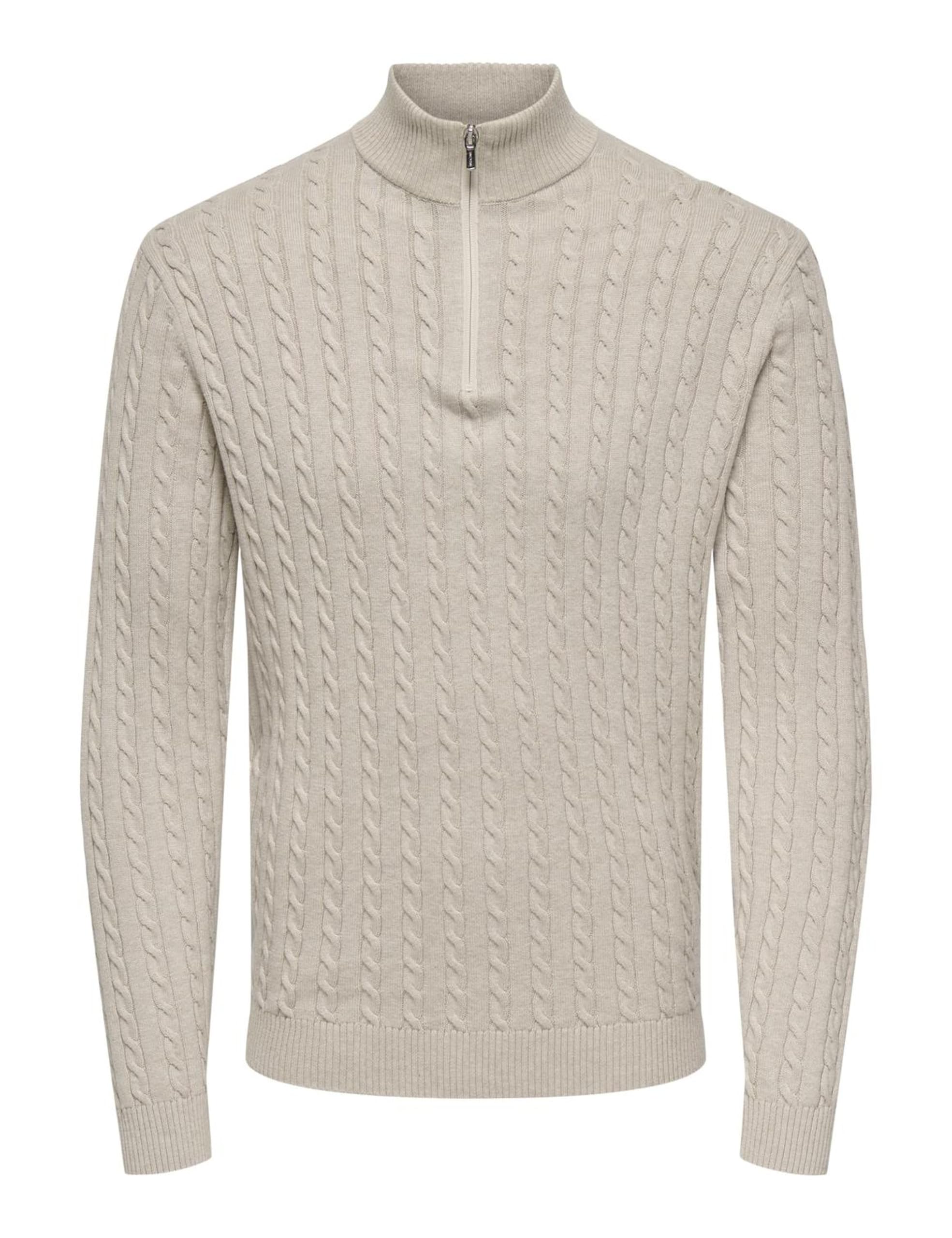 Only & Sons Onsloui pullover maglione uomo castor gray