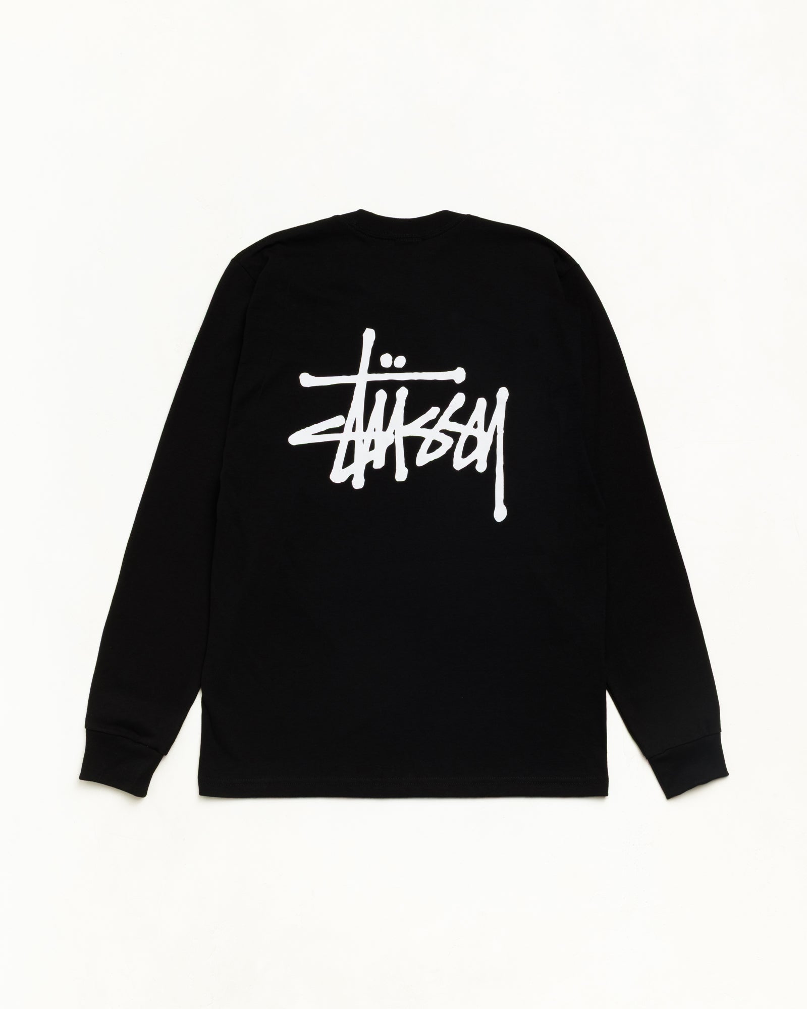 Stussy Basic LS Tee maglietta maniche lunghe nera cotone