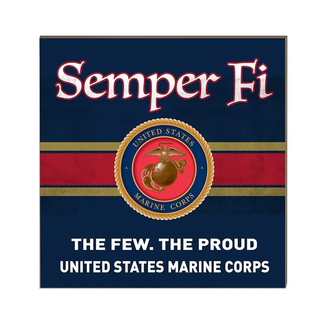 7.62 Design USMC The Few The Proud targa legno 25x25 cm