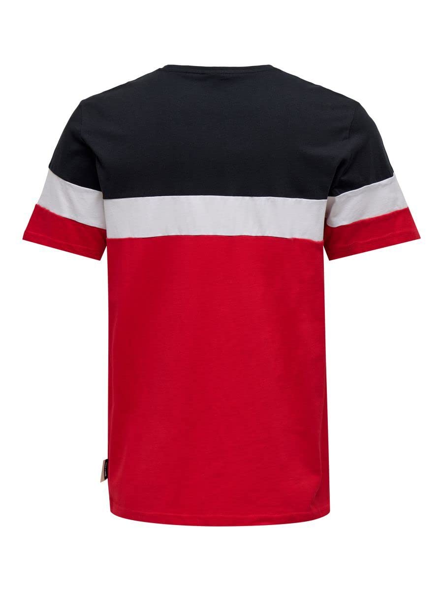 Only & Sons Onsbailey T-shirt colourblock taglia M