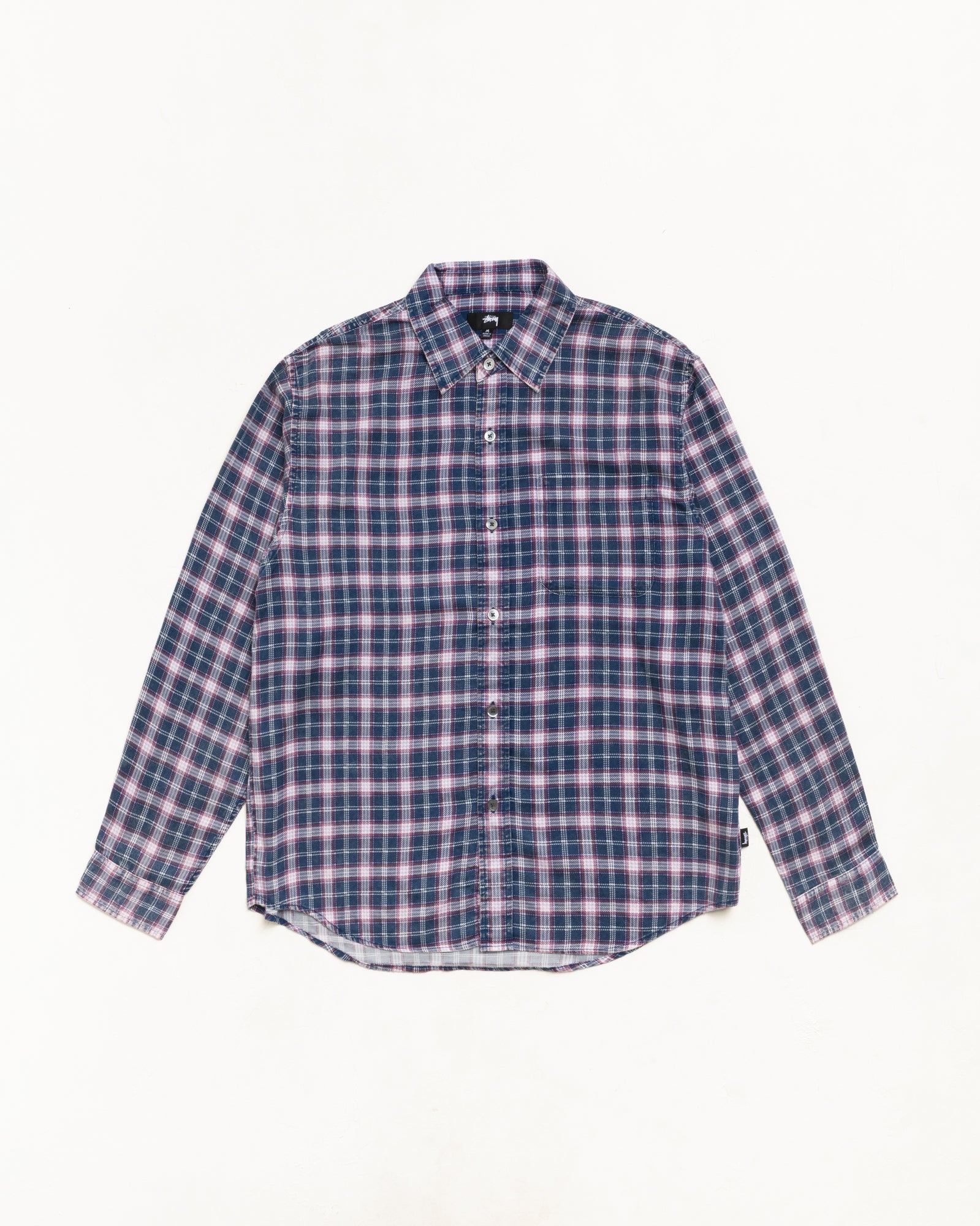 Stussy Matthew Printed Shirt camicia navy Tencel