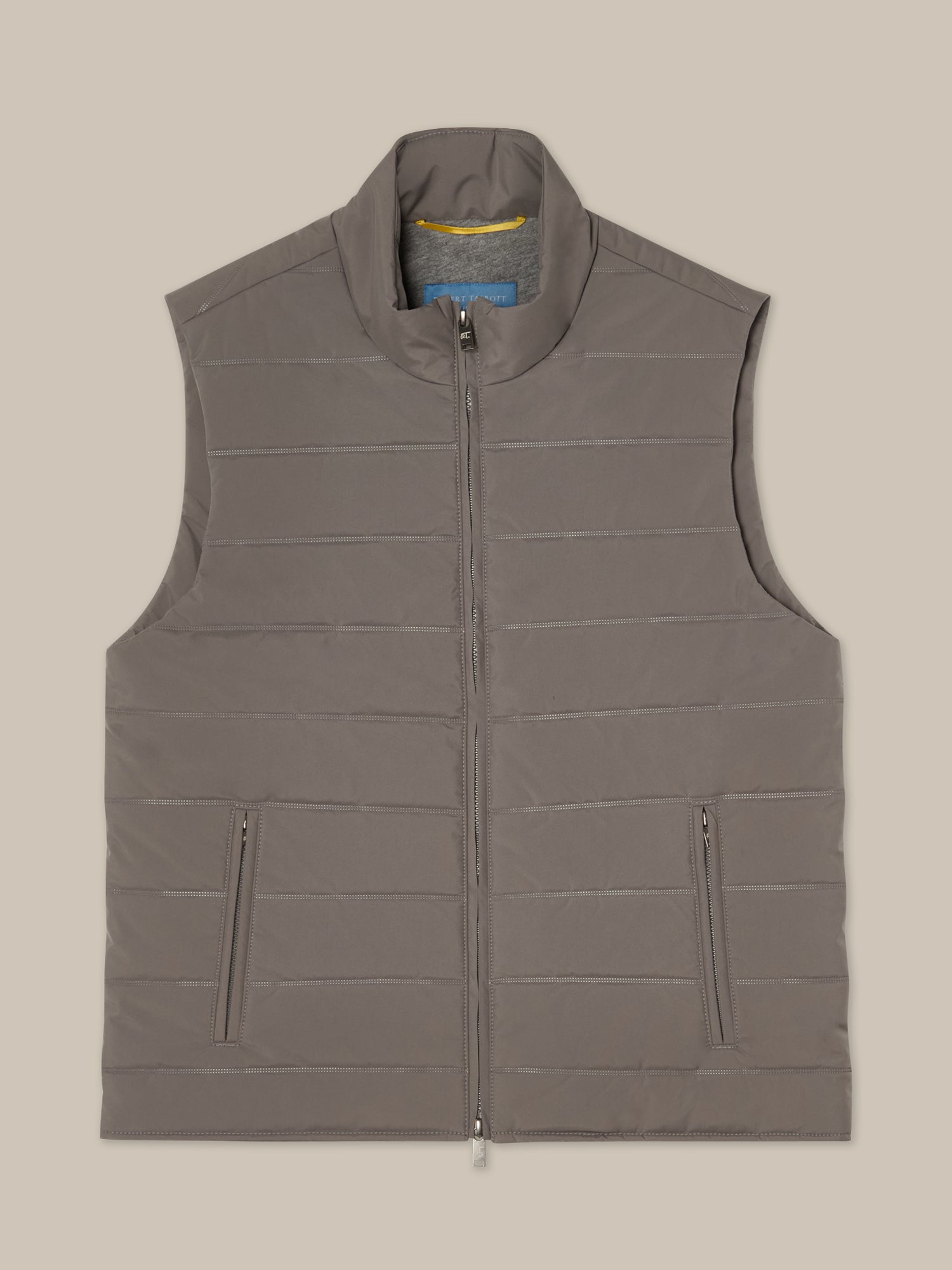Robert Talbott Driver gilet trapuntato grigio idrorepellente