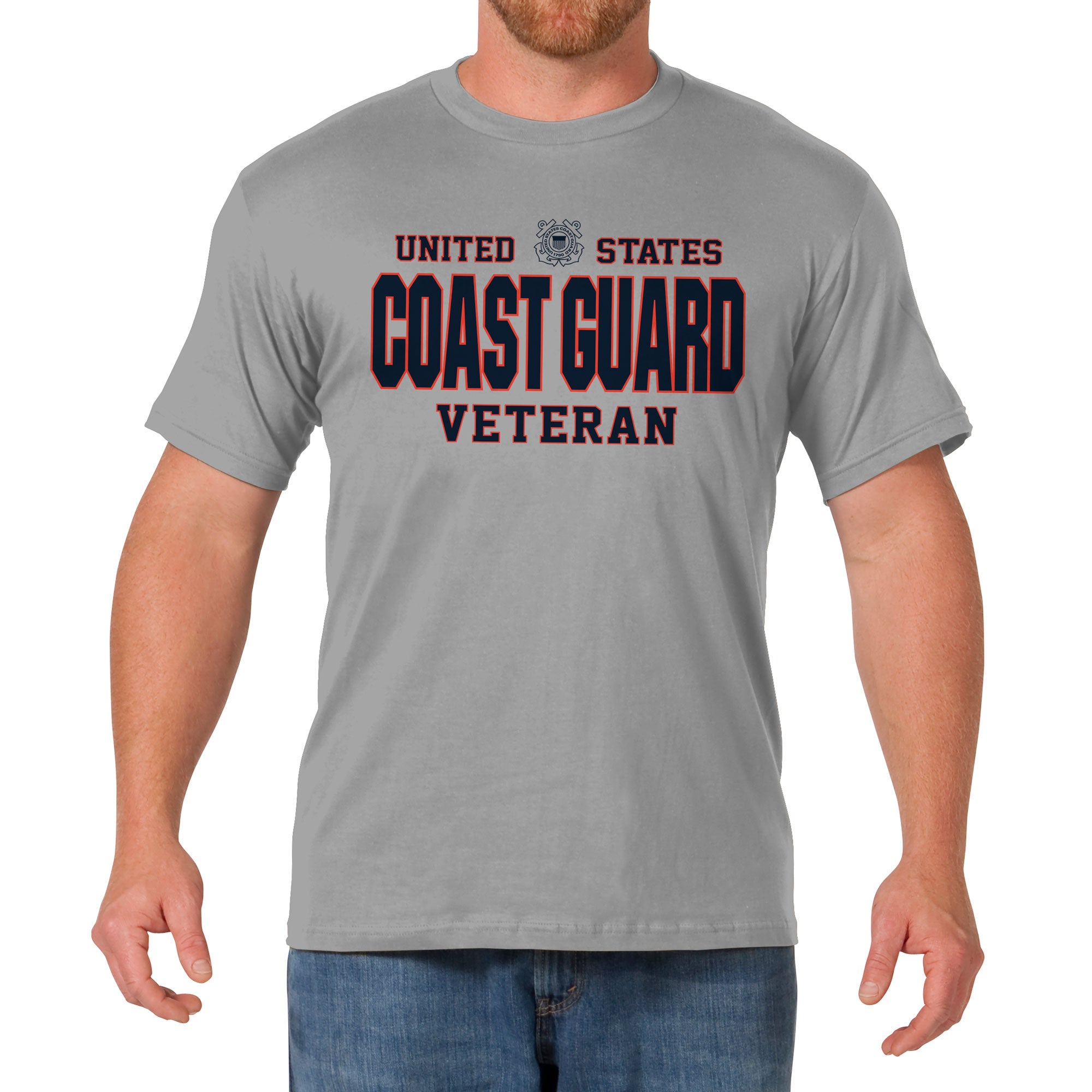 7.62 Design US Coast Guard Veteran Maglietta Grigia Cotone