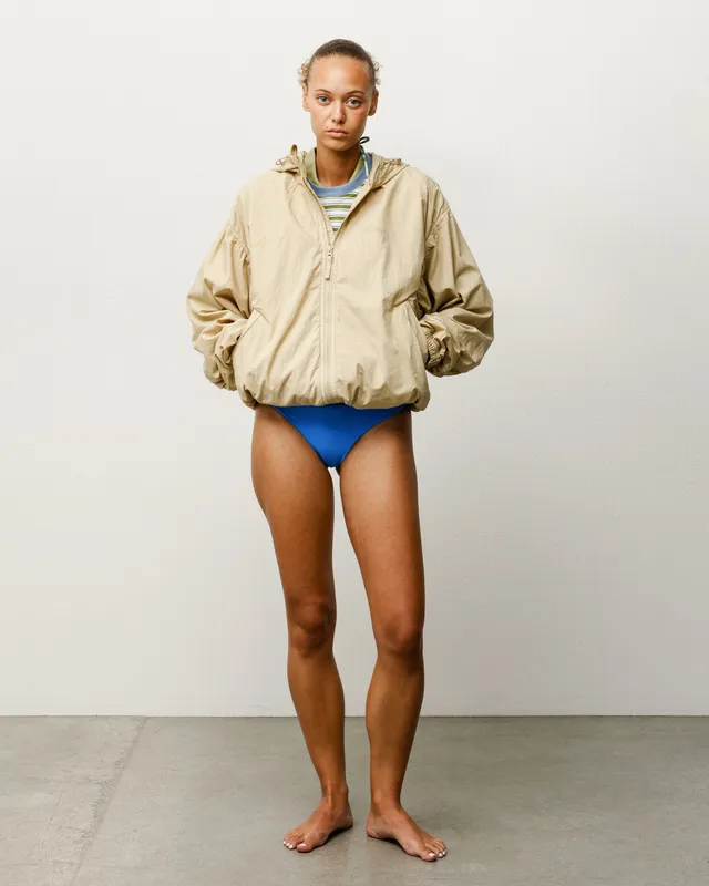 Stussy Bikini Bottom slip turchese poliestere elastan