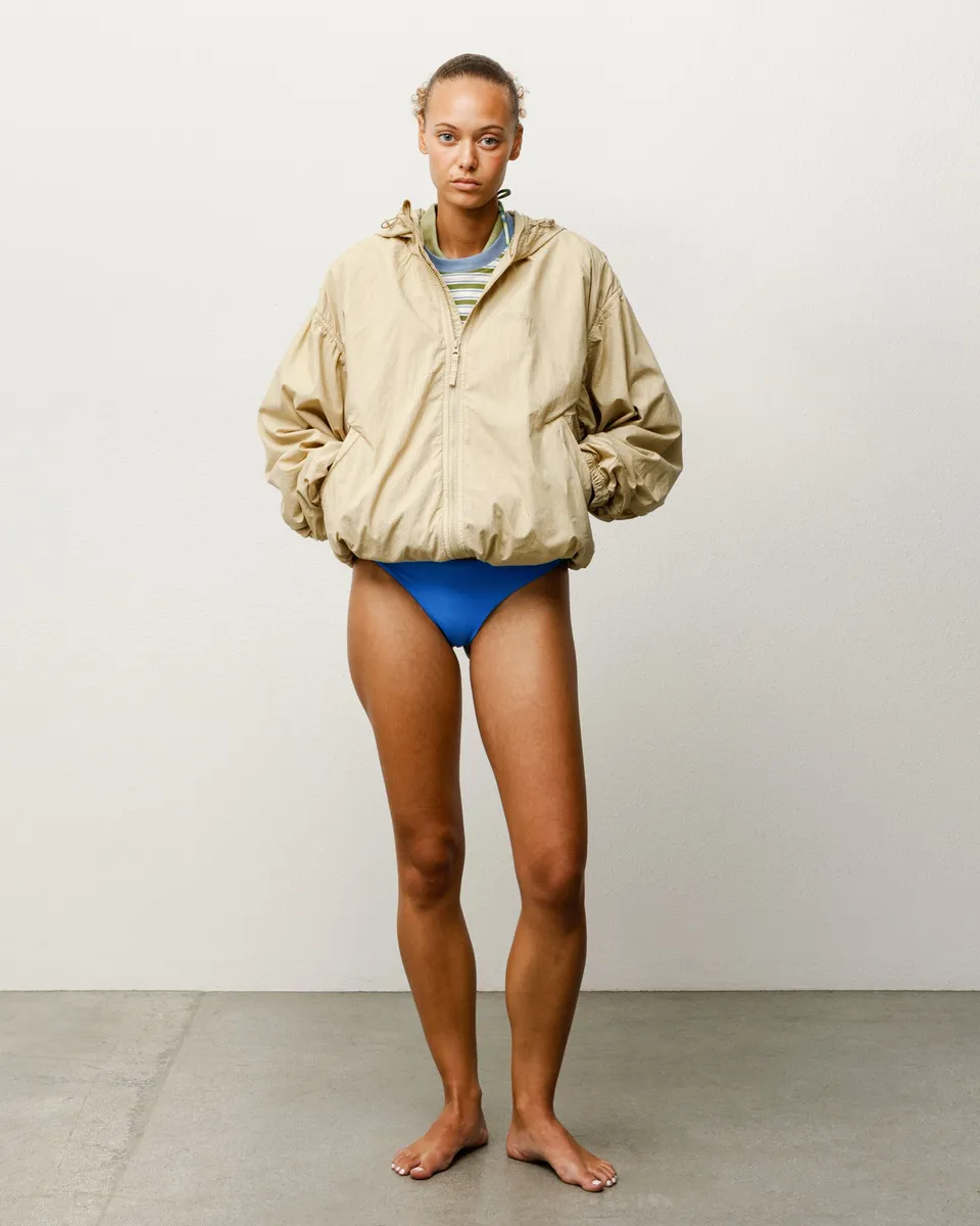 Stussy Bikini Bottom slip turchese poliestere elastan