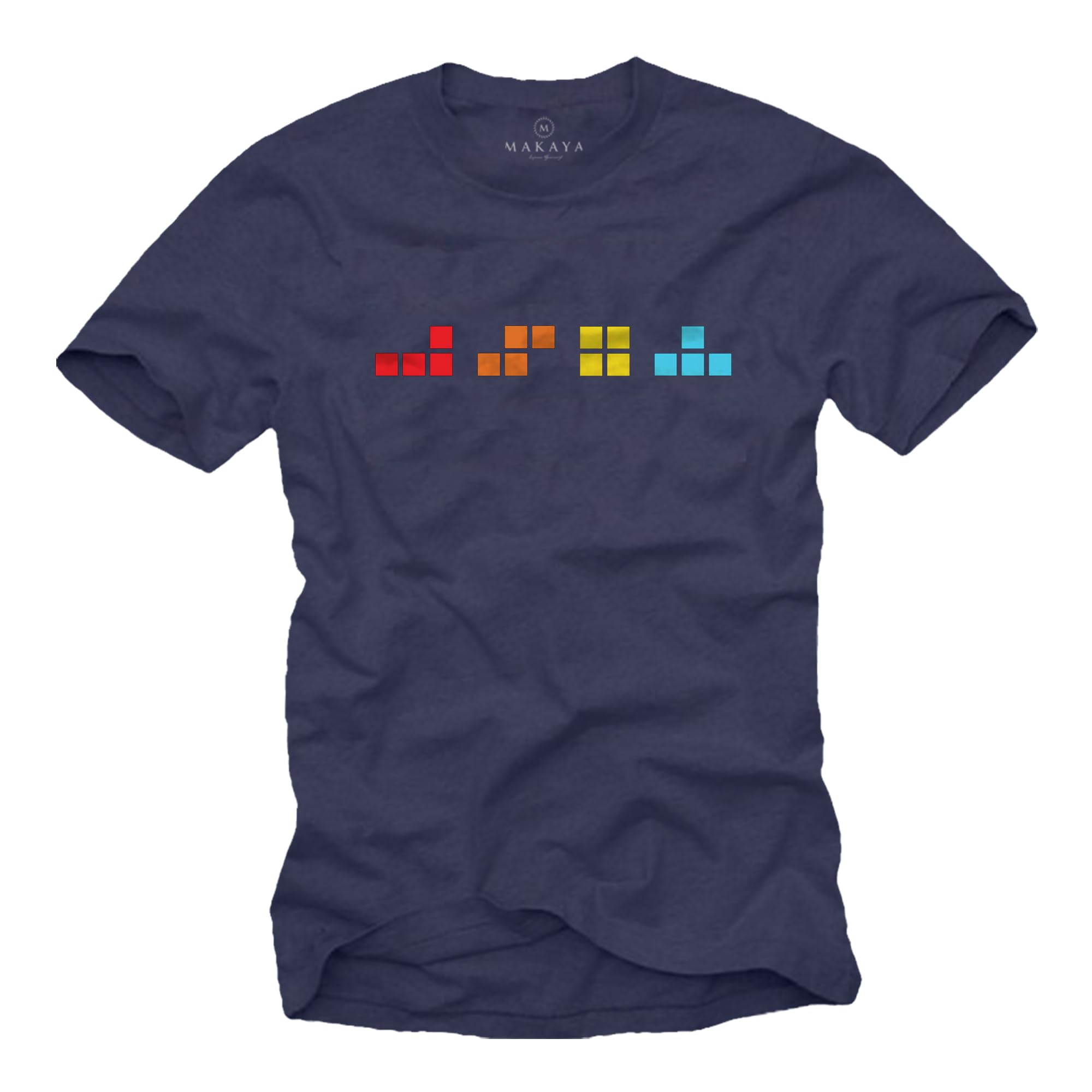 MAKAYA Gamer T-Shirt Uomo L Nero 100% cotone