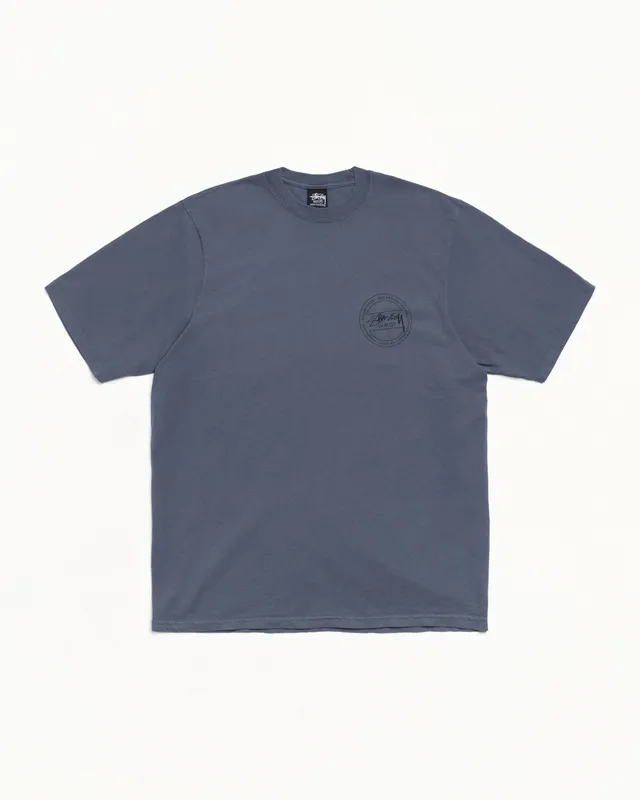 Stussy Wear Tee maglietta navy cotone 220gsm