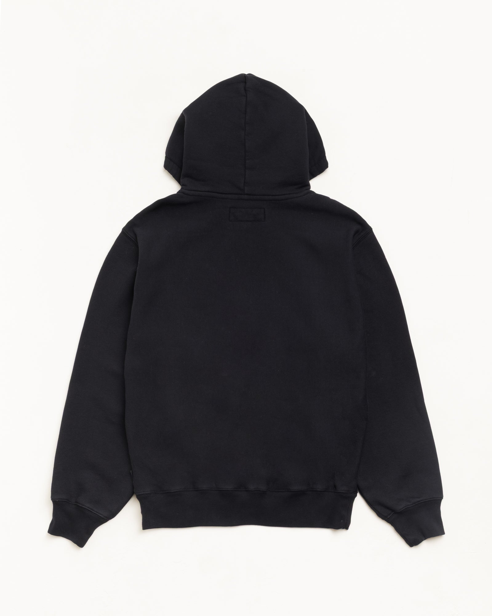 Stussy Fleece Hoodie Felpa Cappuccio Black cotone 530gsm