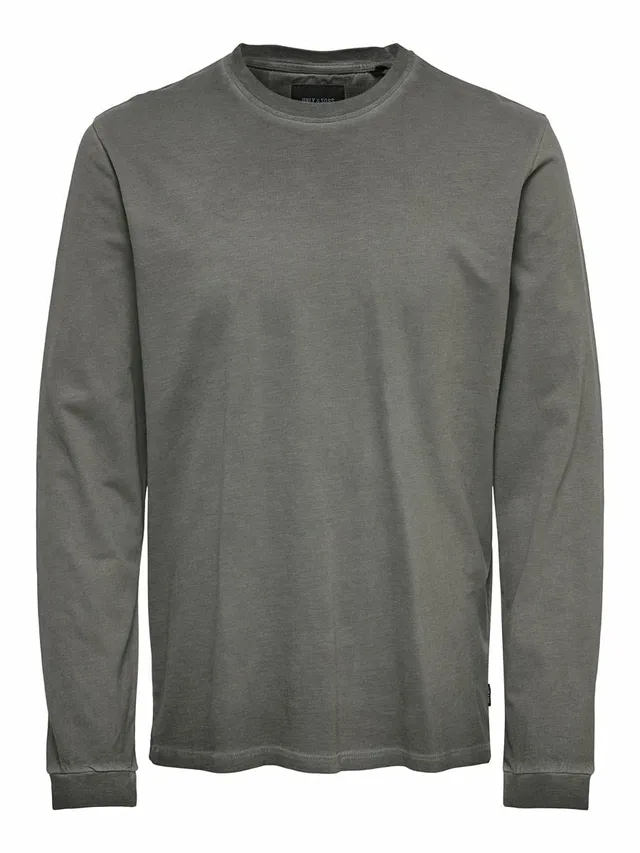 ONLY & SONS Onsmillenium maglietta uomo nera M manica lunga