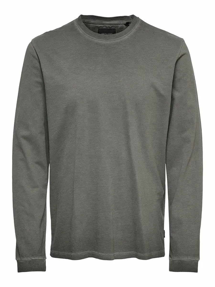 ONLY & SONS Onsmillenium maglietta uomo nera M manica lunga