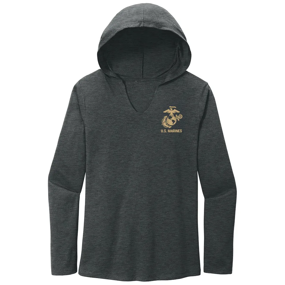 7.62 Design USMC maglia donna cappuccio maniche lunghe nera