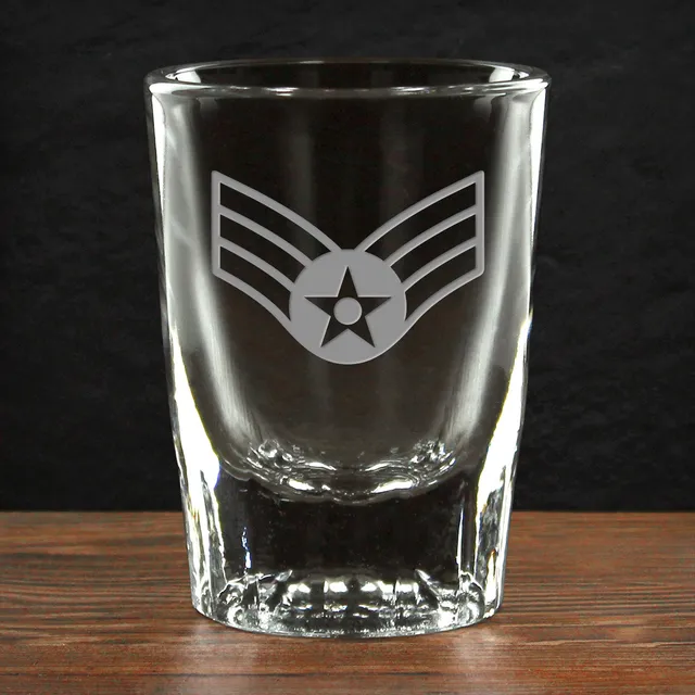 7.62 Design Air Force Logo bicchierino shot vetro 1.5 oz