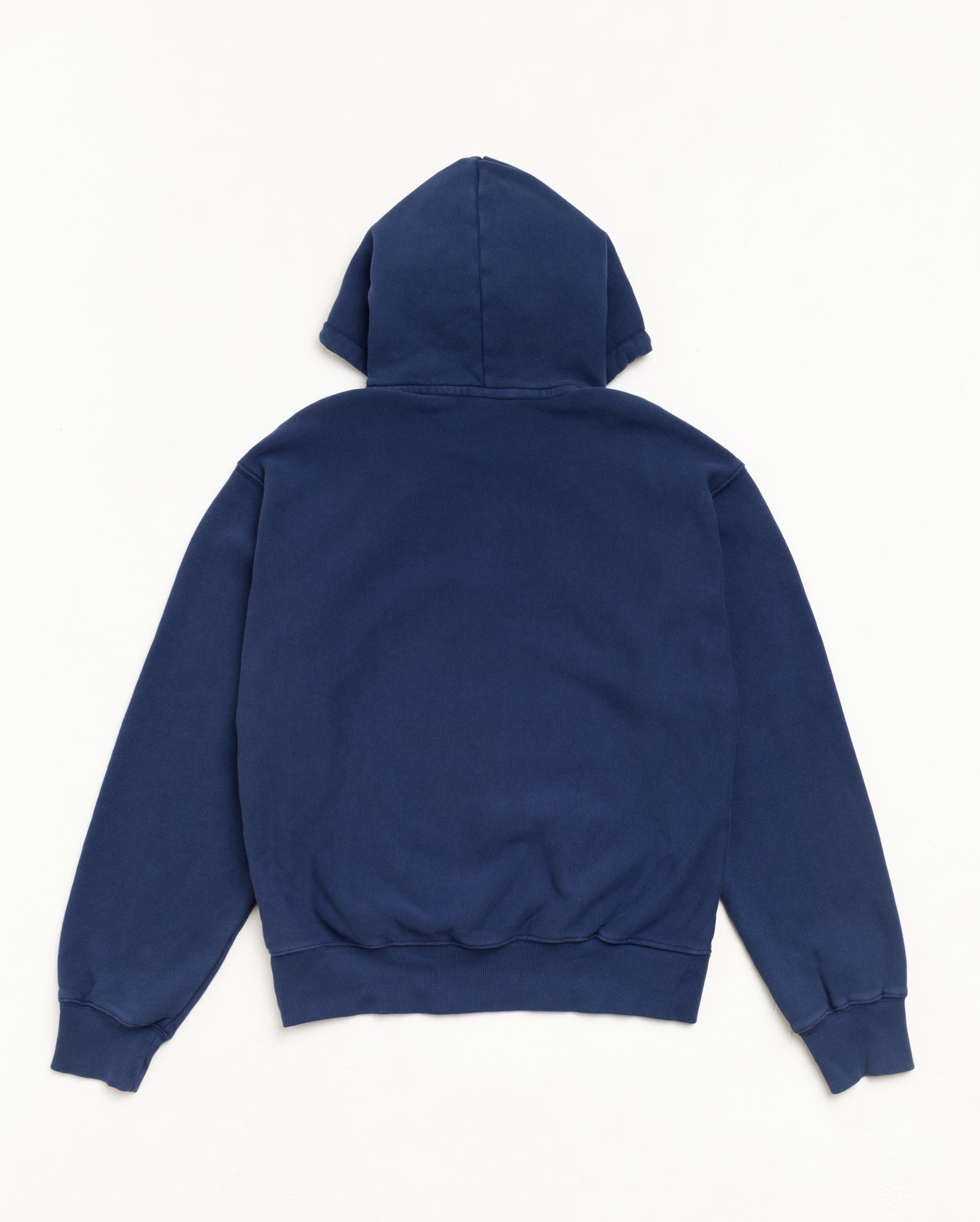Stussy Sweats Block Sport Hoodie Felpa Midnight Garment Dyed