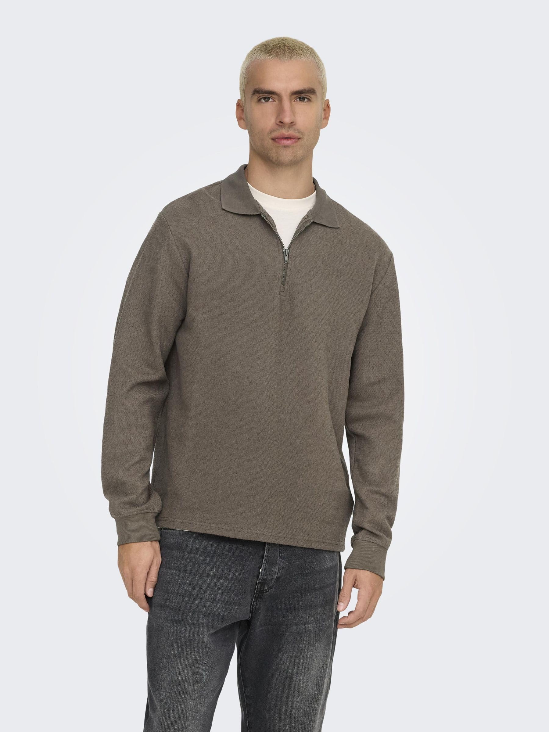 Only & Sons Onstrevor Reg LS Polo Uomo XXL manica lunga