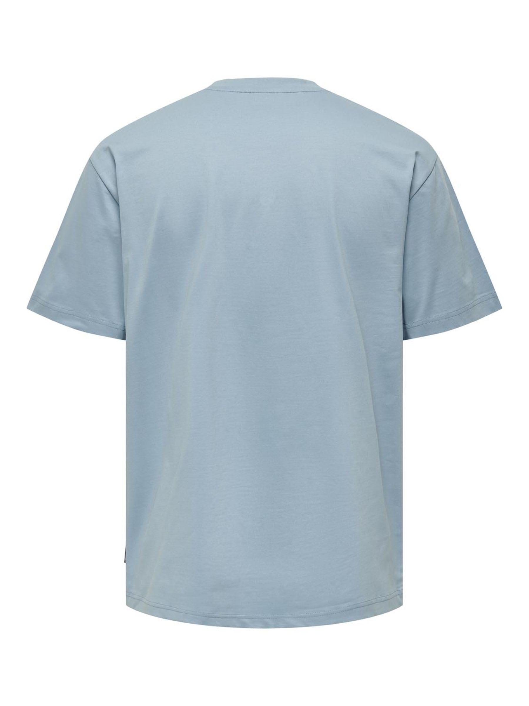 Only & Sons Onsfred T-Shirt Uomo Lago Glacier Cotone