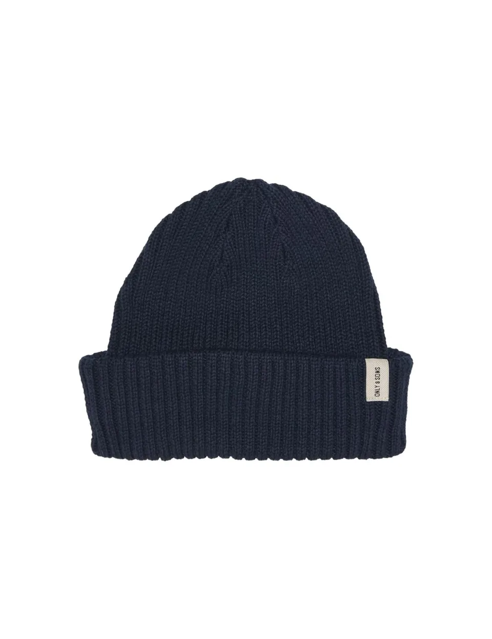 Only & Sons Onsryan Rib Beanie Uomo Blu Marine Cotone