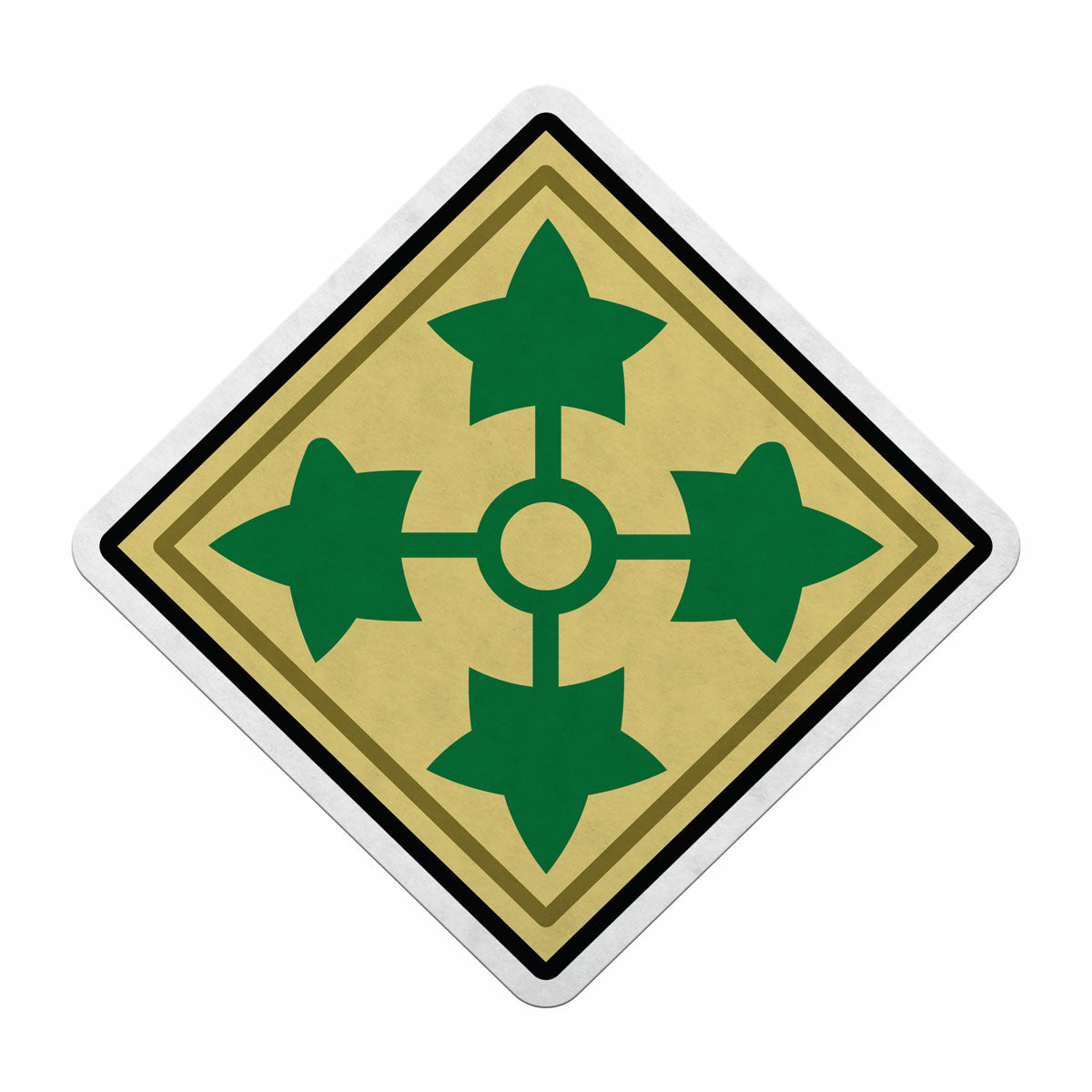 7.62 Design 4th Infantry gagliardetto feltro 18 pollici