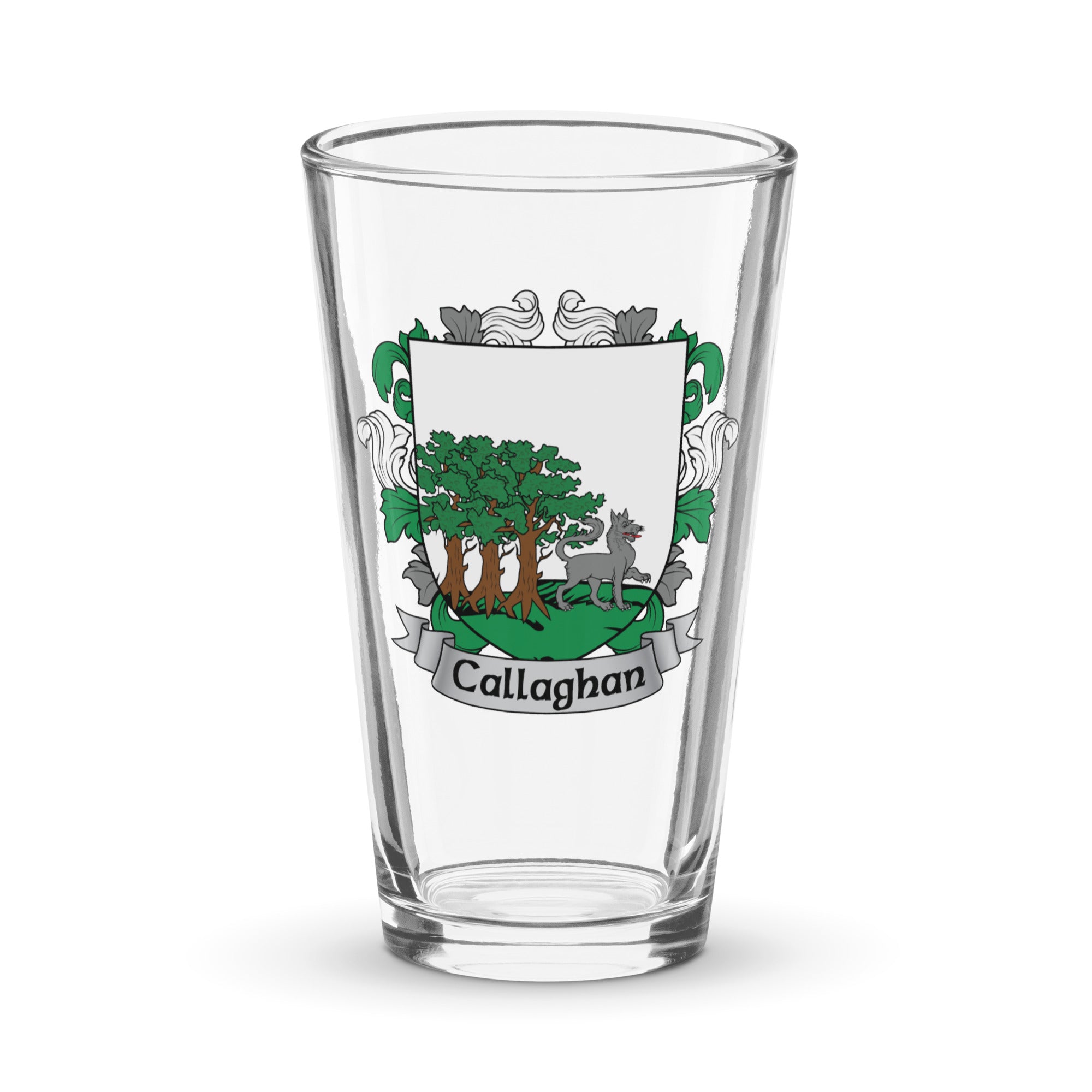 7.62 Design Callaghan bicchiere birra vetro 473 ml stemma irlandese