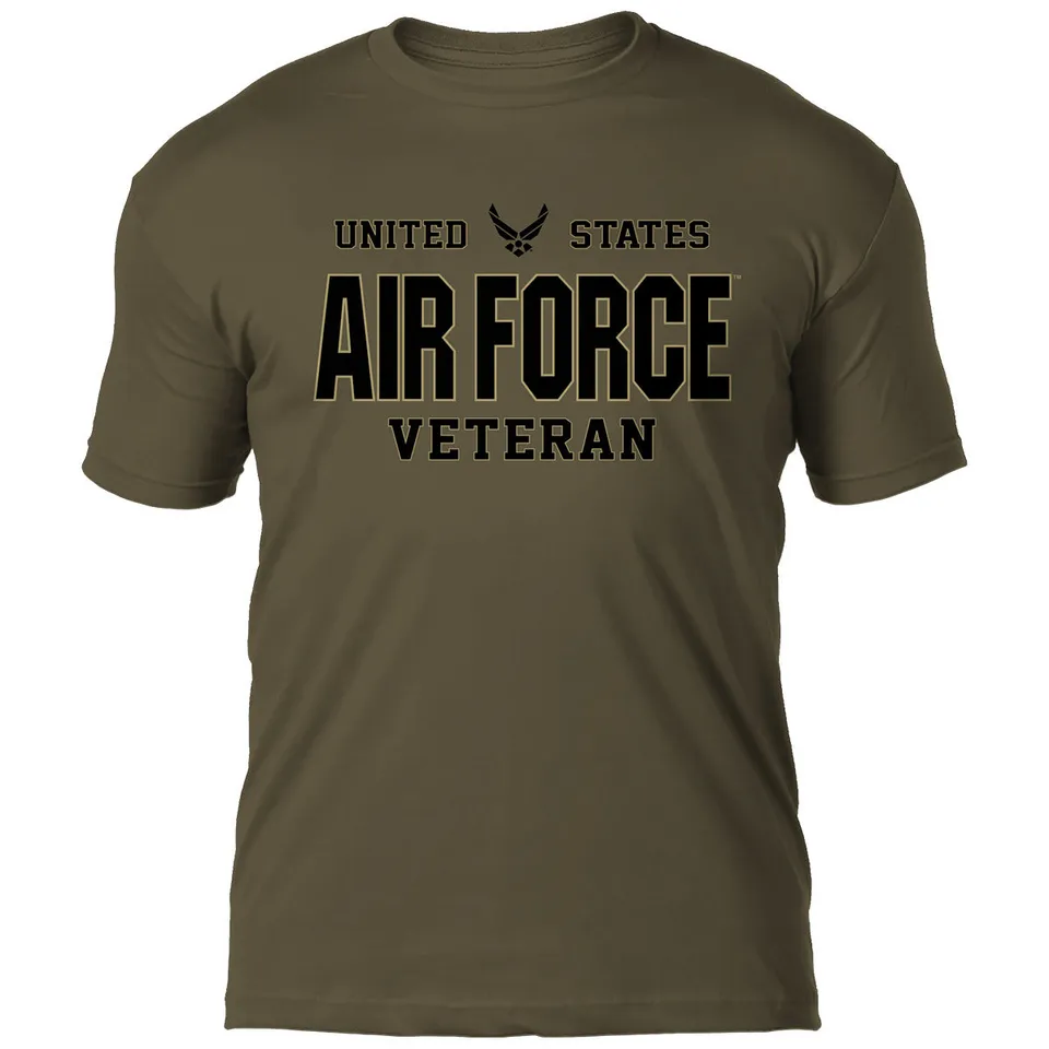 7.62 Design US Air Force Veteran T-Shirt Cotone Verde