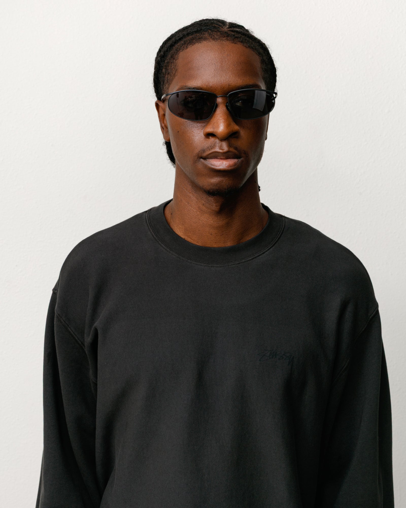 Stussy Wilkins Sunglasses Occhiali Matte Black Titanio