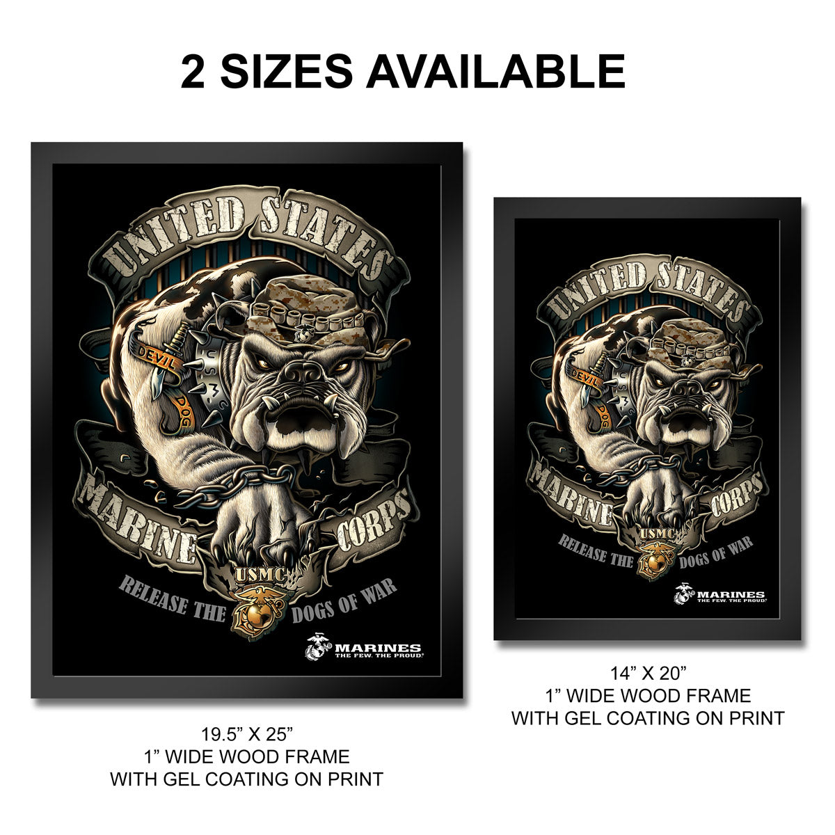 7.62 Design Home Release Dogs of War stampa incorniciata 35x50